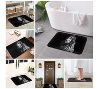 3D Black Afghan Hound Paillasson antidérapant Tapis de Sol Tapis grattage de Sable pour l’entrée de la Cuisine Tapis de Balcon de la Maison - 40x60cm