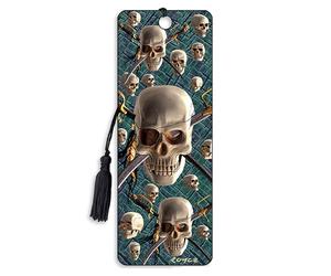 3D Bookmark - Skull and Swords 'Patch' - Cheatwell Games