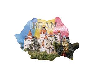 3D Bran Roumanie Réfrigérateur Réfrigérateur Aimant Touristique Souvenirs À La Main Résine Artisanat Magnétique Autocollants Maison Cuisine Décoration Voyage Cadeau