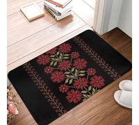 3D Broderie traditionnelle palestinienne 3D personnalisée, fleurs, art de la porte d’entrée, tapis de sol pour la porte d’entrée, cuisine intérieure, paillasson, tapis en tapis, tapis - 40x60cm