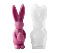 3D Bunny Silicone Molds - For Epoxy Resin, Candles & Soap Making, Create Adorable Rabbit Centerpieces | Reusable Flexible Moulds For Home Decor, Party & Table Decoration