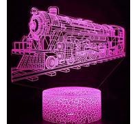 3d Bus et train Auto Illusion Optique Lampe Veilleuse 7 couleurs de table bureau décoration cadeau de Noël parfait avec