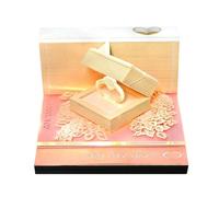 3D Calendar 2026-Tear Away Time Piece Calendar 3D Memo Pad,Paper Carving Art Memo Pad Notepad Gift with LED Light,DIY Desk Decor Gift for Birthdays/Holidays/Christmas (#R)