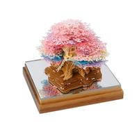 3D Calendar 2026-Tear Away Time Piece Calendar 3D Memo Pad,Paper Carving Art Memo Pad Notepad Gift with LED Light,DIY Desk Decor Gift for Birthdays/Holidays/Christmas (#K)