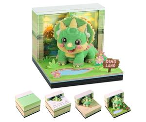 3D Calendar 2027 - Tear Away Dinosaur Paper Carving Desk Memo Pad
