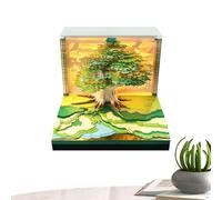 3D Calendar 2027 - Tree Shape Memo Pad with LED Light