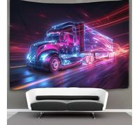 3D Camion Impression Murale Couverture Décor Maison Poster Art Tapisserie Tenture Murale Polyester Doux Pour Chambre Salon Dortoir Décorations 150cmx200cm