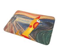3D Caoutchouc Chicken Scream, paillasson antidérapant, Tapis de Sol Tapis de Moquette Durable pour entrée de Cuisine, Balcon de la Maison, Tapis de Pied - 40x60cm
