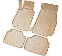 3D Caoutchouc Paillassons Pour BMW 1er Type F20 F21 Bj 2011-2019 Beige Avec Bord