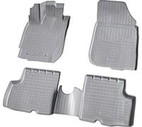3D Caoutchouc Paillassons Pour Dacia Duster Année 2010 - 2017 Gris Ajusté à Bord