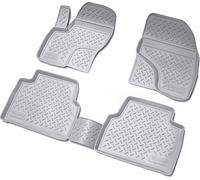 3D Caoutchouc Paillassons Pour Ford Kuga I (MK1) Bj 2008-2013 Gris Avec Bordure