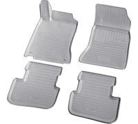 3D Caoutchouc Paillassons Pour Mercedes Classe A W176 2012-2018 Gris Avec Bord