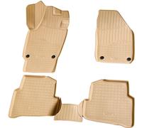 3D Caoutchouc Paillassons Pour Skoda Fabia Type Nj Année à Partir De 2014> Beige