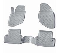 3D Caoutchouc Paillassons pour Volvo S60 Année 2000 - 2009 Gris Ajusté Avec Bord