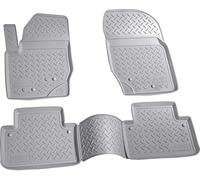 3D Caoutchouc Paillassons pour Volvo XC90 I Année 2002 - 2014 Gris Ajusté à Bord
