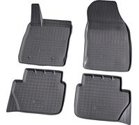 Recambo Tapis de sol en caoutchouc 3D, Tapis Auto Anti-dérapants compatible avec Ford EcoSport | à partir de 2012 | Tapis de voiture en caoutchouc | Ajustement parfait | avec bordure | Noir