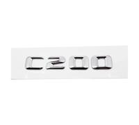 3D Car Tail Letter Stickers Badge Compatible with C Class C32 C36 C43 C55 C63 C180 C200 C220 C230 Auto Rear Trunk Emblem(C200-Silver)