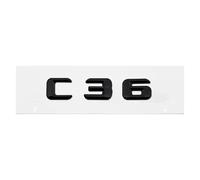3D Car Tail Letter Stickers Badge Compatible with C Class C32 C36 C43 C55 C63 C180 C200 C220 C230 Auto Rear Trunk Emblem(C36-Black)