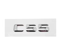 3D Car Tail Letter Stickers Badge Compatible with C Class C32 C36 C43 C55 C63 C180 C200 C220 C230 Auto Rear Trunk Emblem(C55-Silver)