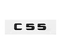 3D Car Tail Letter Stickers Badge Compatible with C Class C32 C36 C43 C55 C63 C180 C200 C220 C230 Auto Rear Trunk Emblem(C55-Black)