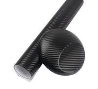 3D carbone noir avec petite structure film wrap 152x1000cm - intérieur/extérieur