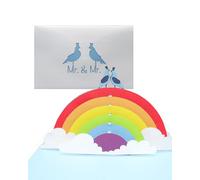 '3d Carte de mariage "Gay Wedding - Birds in Love" - Pop Up "Mr. & Mr. comme carte d'invitation, carte d'invitation & cadeau Symbole de mariage