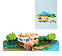 3D Cartes de Vœux, Cartes Pop-up,Cartes de Voyage,pour les Vacances,les Voyages et le Camping