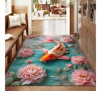 3D Chinois De Bon Augure Bête Tapis Antidérapants Doux pour Entrée Salon Chambre Canapé Décor (D,100 * 200cm)