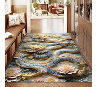 3D Chinois De Bon Augure Bête Tapis Antidérapants Doux pour Entrée Salon Chambre Canapé Décor (F,180 * 250cm)