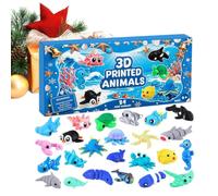 3D Christmas 26cm 24 Day Animal Figure Countdown - Countdown Toy