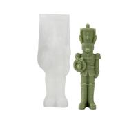 3D Christmas Candle Molds Reusable 3D Animal Nutcracker Clay Craft