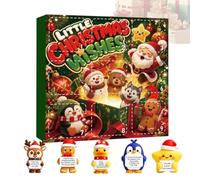 3D Christmas Countdown Calendar, 9 Pieces Desk Figurines | Collectible Doll Christmas Calendar Countdown For Home Table Desk Room Shelf Party Workplace Dorm