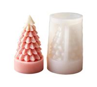 3D Christmas Tree Candle Mold - Pine Tree Silicone Mold | DIY Holiday Craft | Non-Stick & Reusable Silicone, Multi-Use Casting Mold for Candle Making, Resin, Soap, Plaster & Baking