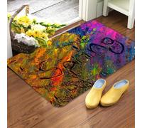 3D Colorful Spring Abstract Art Floor Mat - Indoor and Outdoor Absorbent Foot Mat Suitable for Home Decoration, Durable and Stylish-40x60cm