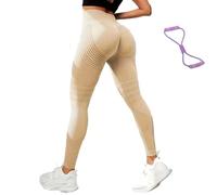 3D Compression Leggings, High Waist Tummy Control Resistance Band Legging, Scrunch Butt Lift Sport Pant, Toned Leg & Buttock (M,S)