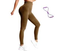 3D Compression Leggings, High Waist Tummy Control Resistance Band Legging, Scrunch Butt Lift Sport Pant, Toned Leg & Buttock (I,Grand)