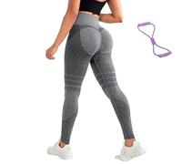 3D Compression Leggings, High Waist Tummy Control Resistance Band Legging, Scrunch Butt Lift Sport Pant, Toned Leg & Buttock (G,S)