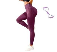 3D Compression Leggings, High Waist Tummy Control Resistance Band Legging, Scrunch Butt Lift Sport Pant, Toned Leg & Buttock (L,TTG)