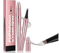 3D Crayon Sourcil Waterproof Longue Tenue, Crayon à sourcils magique à 4 pointes microfourchues,Teinture sourcil, Eyebrow Pencil durable et résistant aux taches, Pour des sourcils naturels et définis