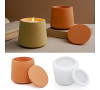 3d Cube Silicone Moulds,Candle Silicone Mould-Silicone Mould With Lid-Candle Mould For Aromatherapy Candle Making And Soap Works