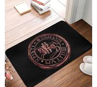3D Custom Medieval Seal of The Knights Templar Entrance Kitchen Bathroom Floor Door Mats Templar Living Room Carpet Rug-50x80cm