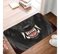 3D Custom Werewolf Moon Mat Anti-Slip Wolf Animal Bathroom Kitchen Balcony Rug Carpet -60x90cm