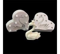 3D Cygne Forme Gâteau Silicone Moule, Fait à la Main Pudding Gelée Dessert Chocolat Sucre Bonbon Fondant Pâtisserie Décoration Outil Bakewere Poêle, Cuisson Plateau Argile Savon Moule Cuisine