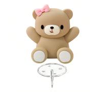 3D Décorations de gâteau d'ours et de nœud papillon, fournitures pour fête d'anniversaire (Ce produit ne peut pas être en contact direct avec les aliments, il doit être isolé avec une base transparent