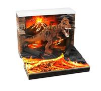 3D Desktop Calendar - 2027 Tear Away Art Dinosaur Memo Pad
