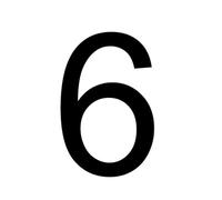 3D Double-sided Lighted House Numbers Outdoor Waterproof Acrylic Door Plates Metal Letter Sign Plate Villa Address Number(6,CUSTOM SIZE_WARM WHITE LIGHT)