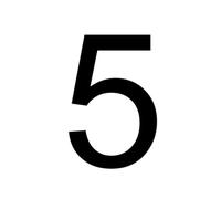 3D Double-sided Lighted House Numbers Outdoor Waterproof Acrylic Door Plates Metal Letter Sign Plate Villa Address Number(5,20CM 8INCH_WARM WHITE LIGHT)
