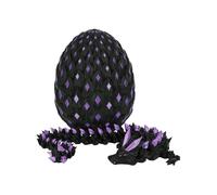 3D Dragon Egg, Articulated Fantasy Decor, Glow-in-The-Dark Collectible, Realistic Dragons Scale Texture, Eye-Catching Desk Ornament, Multicolor, for Home Holiday Birthday Display
