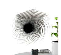 3D Effect Cube Optical Illusion Art Corner Decal Sticker, Impossible Corner Wall Art That Reshapes Reality | Peel Stick Wall Stickers For Perceptual Shift, Modern Home Offices Decors