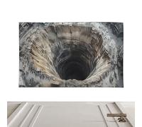 3D Effect Rugs Optical Illusion | Non-Slip Quick Dry Fun Decoration | Optical Illusion Door Mat - for Birthday Thanksgiving Holiday New Year Party Eve Home Entryway Living Room Bedroom Hallways